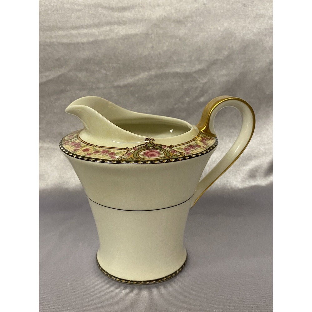 Theodore Haviland Limoges France Creamer Pink Rose 4" Tall x 4"1/4 W x 4"3/4 L